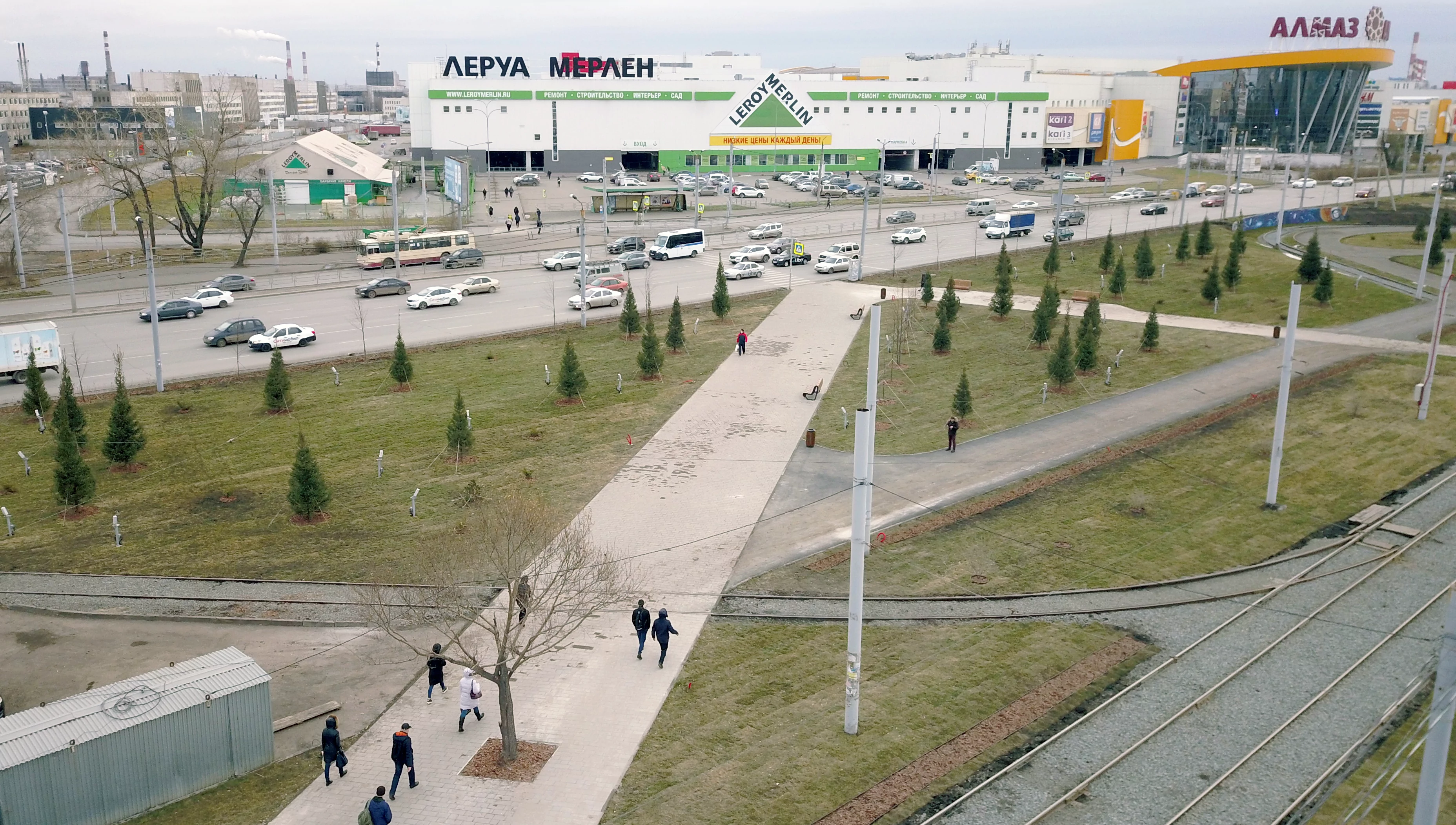 Благоустройство развязки автодороги «Меридиан» и Копейского шоссе (Челябинск, 2020)